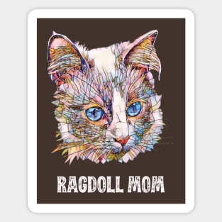 Ragdoll Mom - Ragdoll Cat Mom Design Magnet